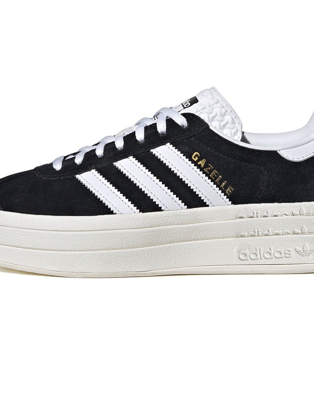 adidas Gazelle Platform Sneakers - Black/White